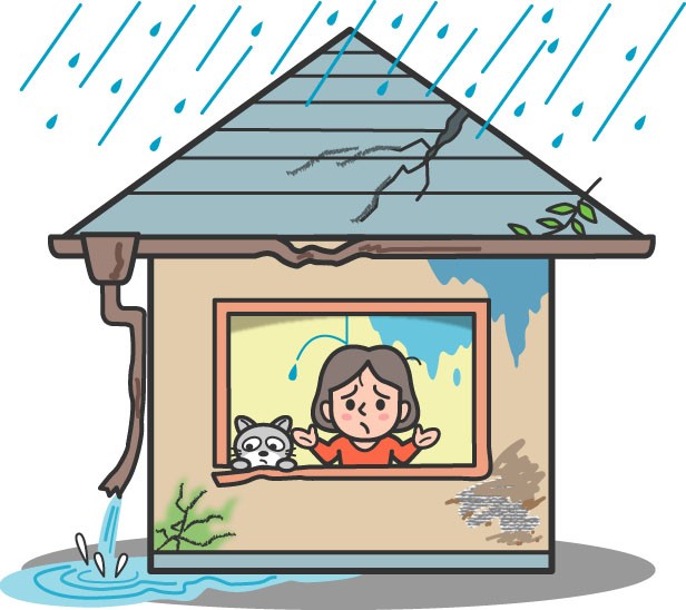 【屋根工事】雨漏り工事の多い時期となぜ雨漏りするのか【雨漏り】 画像